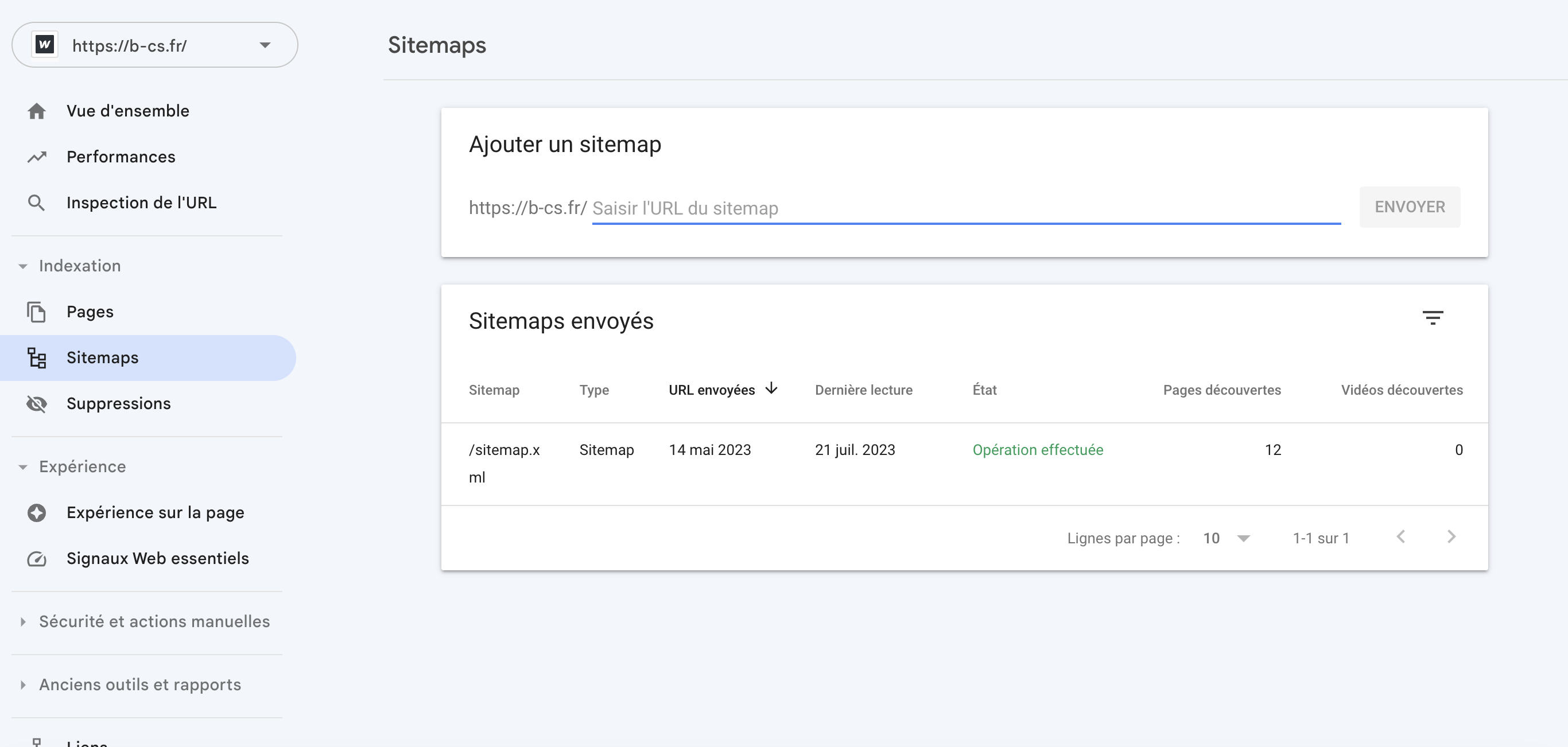 Search Console de Google pour votre site Webflow
